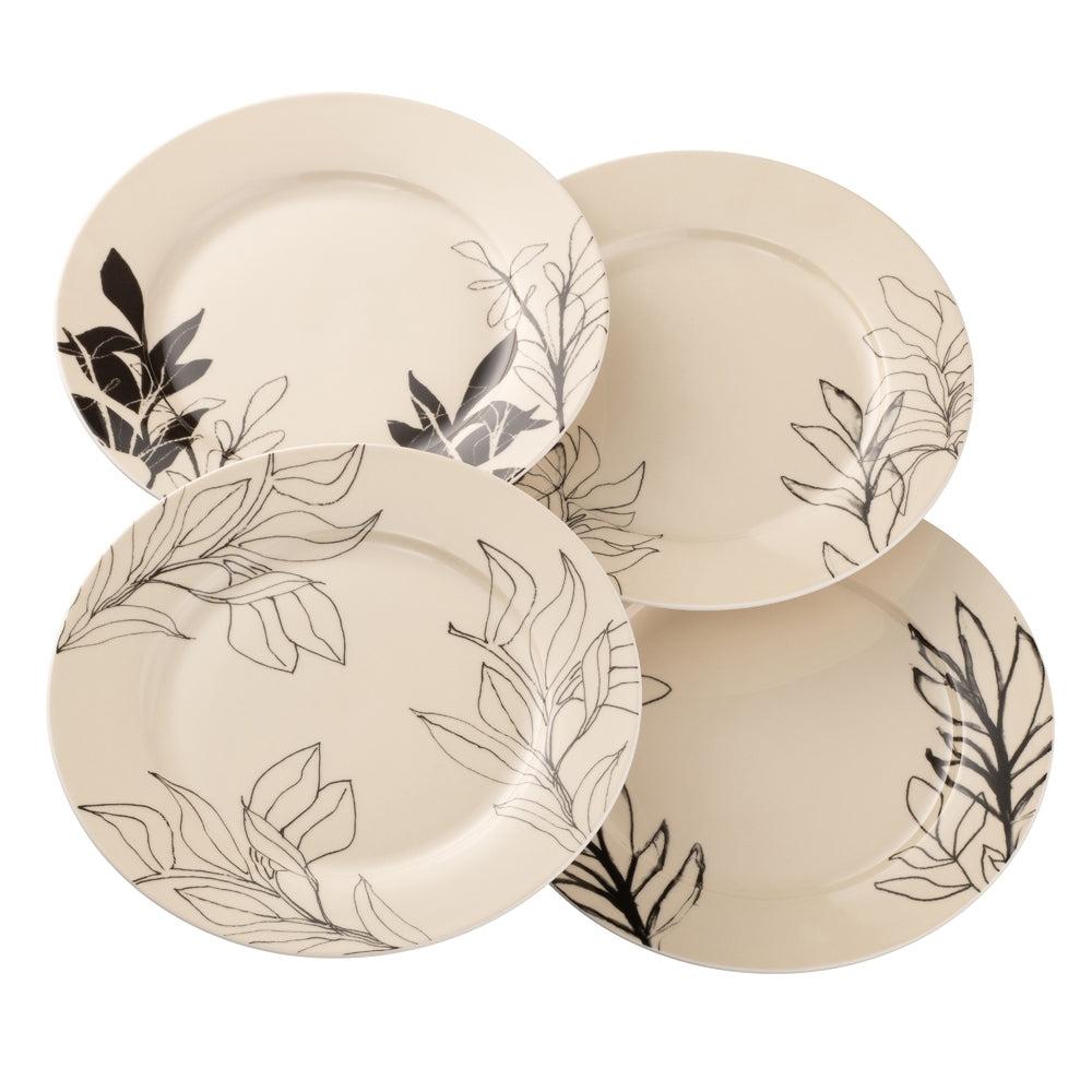 Aynsley Minimal Flora Tea Plates Set of 4 - Extra 25% off with