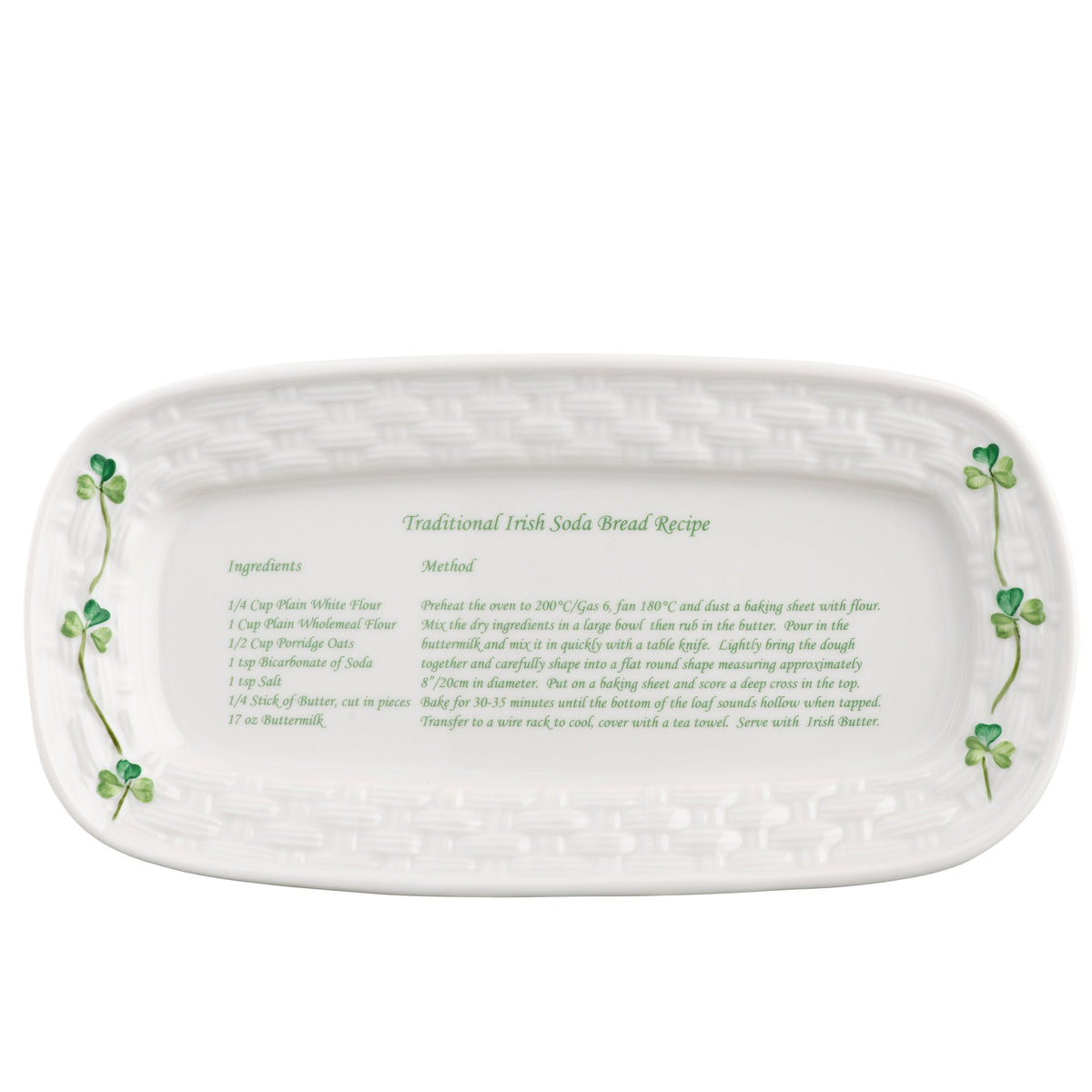 Belleek Classic Shamrock Tray Irish Soda Recipe