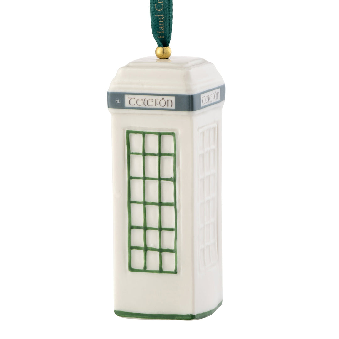Belleek Classic Irish Telefon Box Ornament