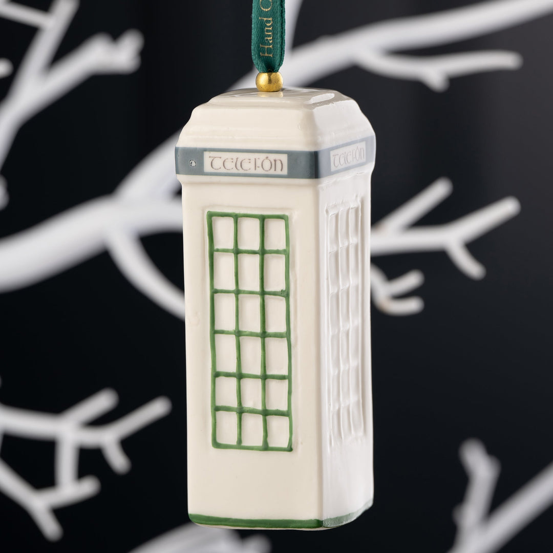 Belleek Classic Irish Telefon Box Ornament