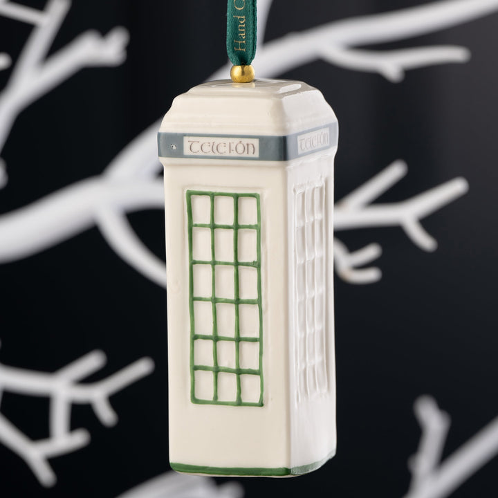 Belleek Classic Irish Telefon Box Ornament