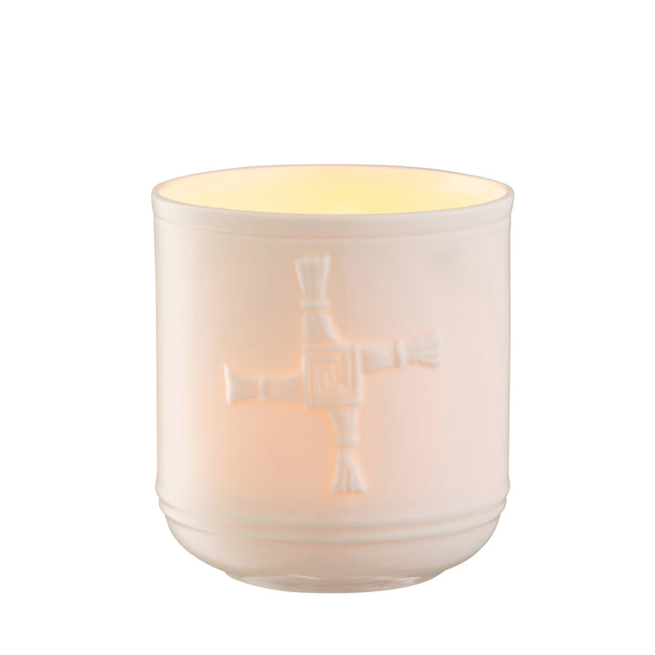 Belleek Living St. Brigid's Cross Jar/Votive