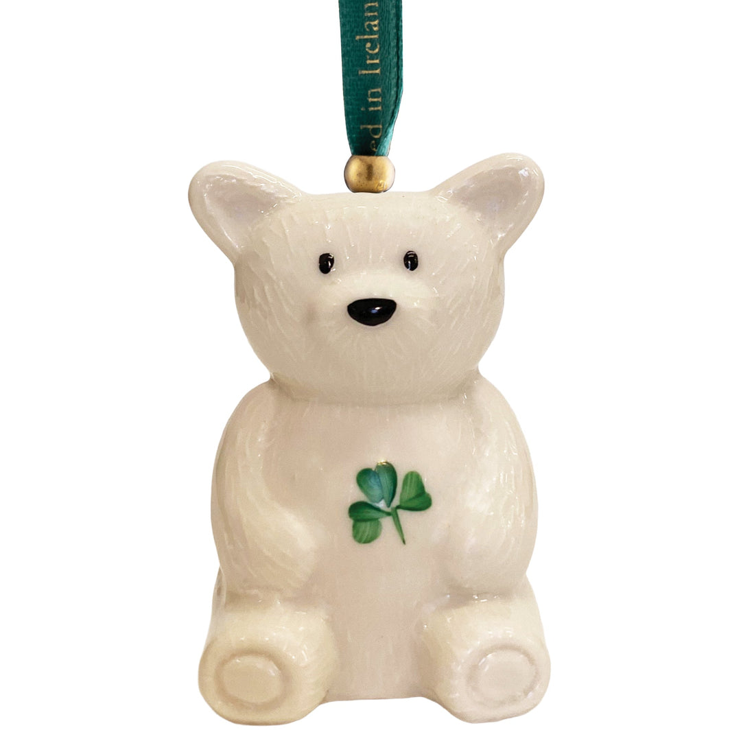 Belleek Classic Teddy Ornament