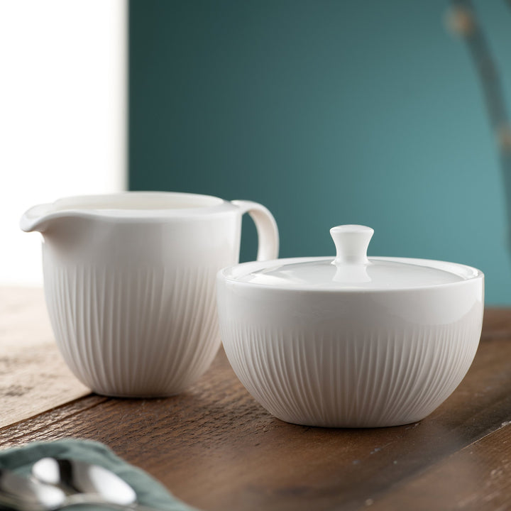 Belleek Living Erne Cream & Sugar Set