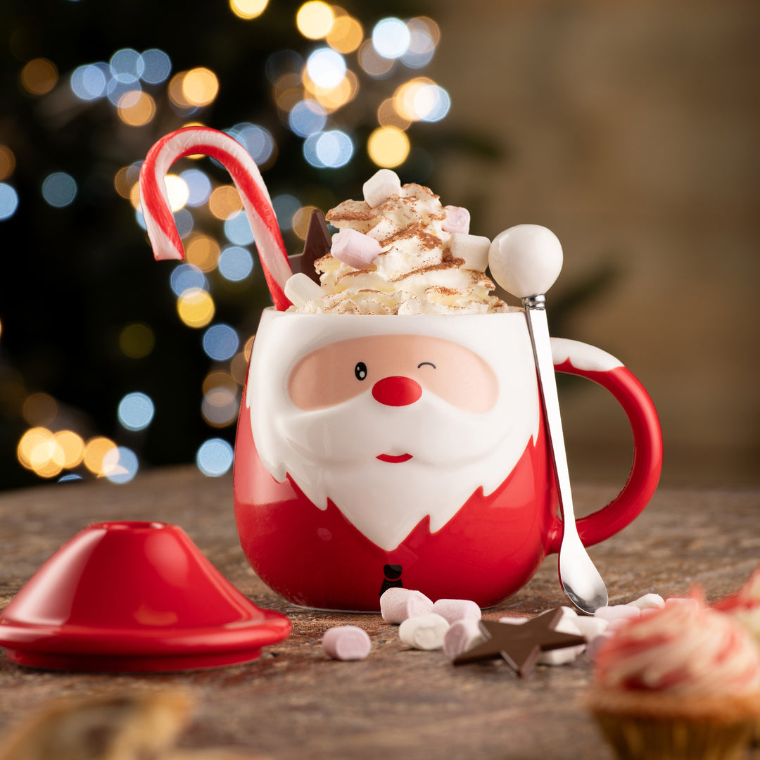 Belleek Living Santa Lidded Mug