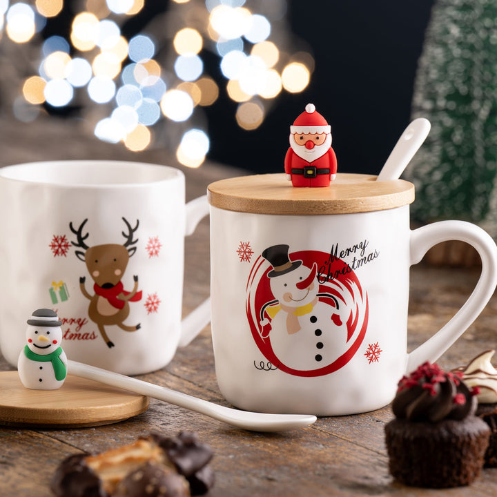 Belleek Living Snowman Lidded Mug