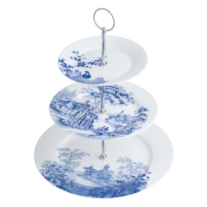 Aynsley Archive Blue Three Tier Cakestand