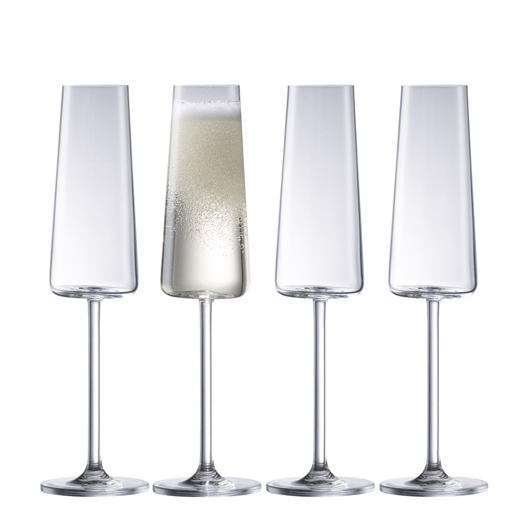 Galway Crystal Alto Champagne/Prosecco Set of 4