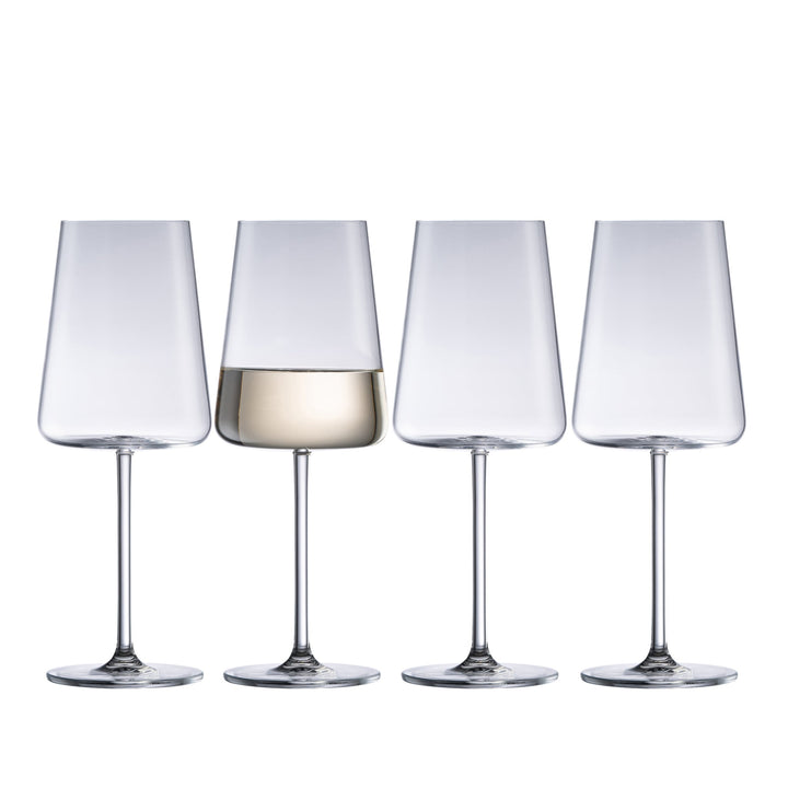 Galway Crystal Alto White Wine Set of 4