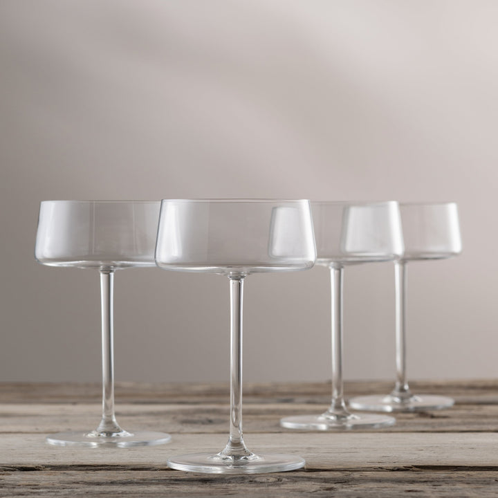 Galway Crystal Alto Cocktail/Martini Set of 4