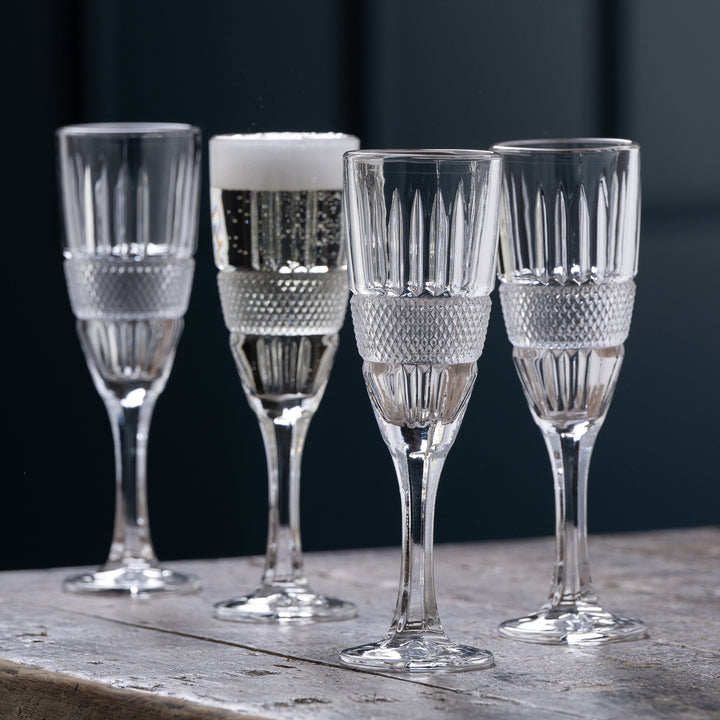 Galway Crystal Eyre Flute Set of 4