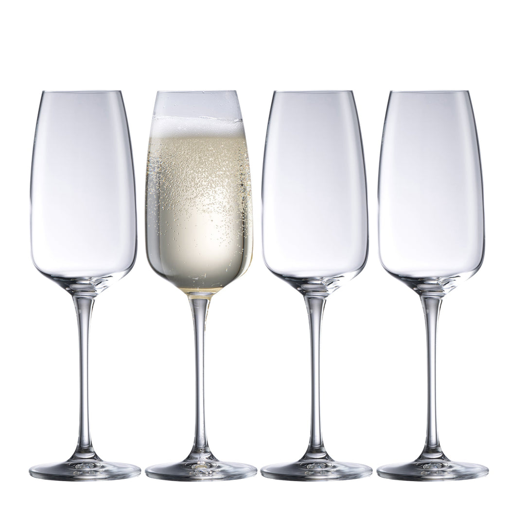 Galway Crystal Tivoli Flute Set of 4