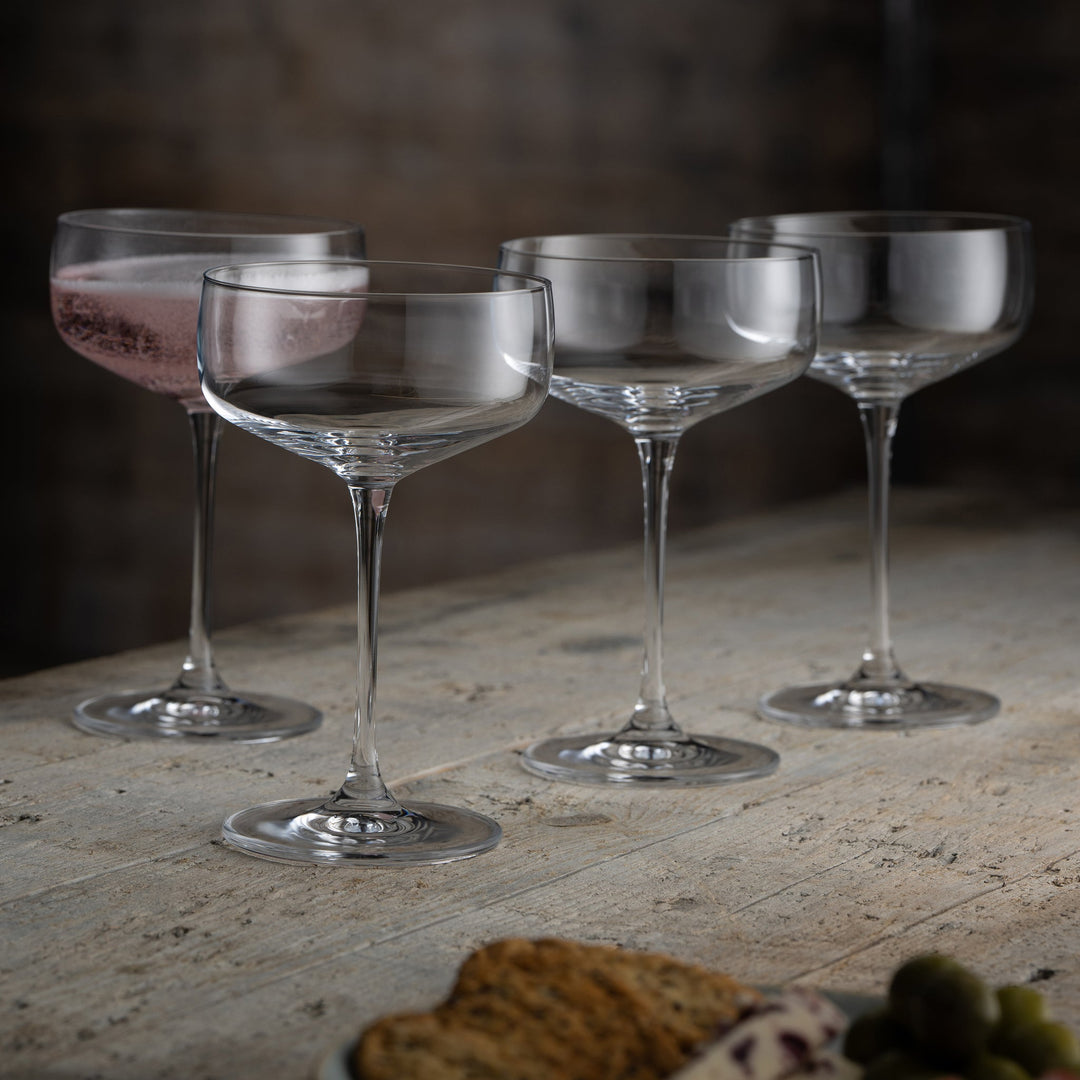 Galway Crystal Tivoli Cocktail/Martini Set of 4