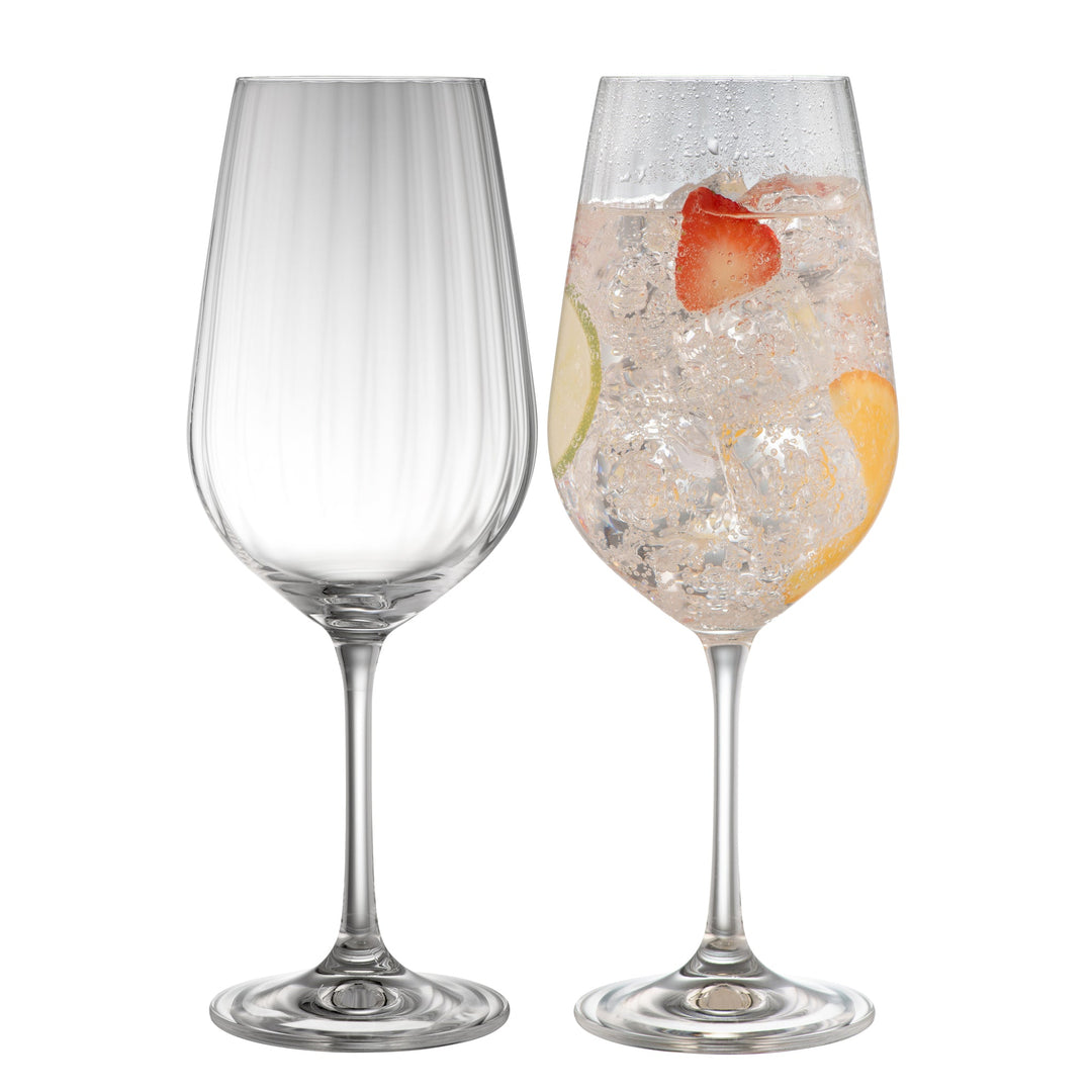 Galway Crystal Erne Spritz/Goblet Pair