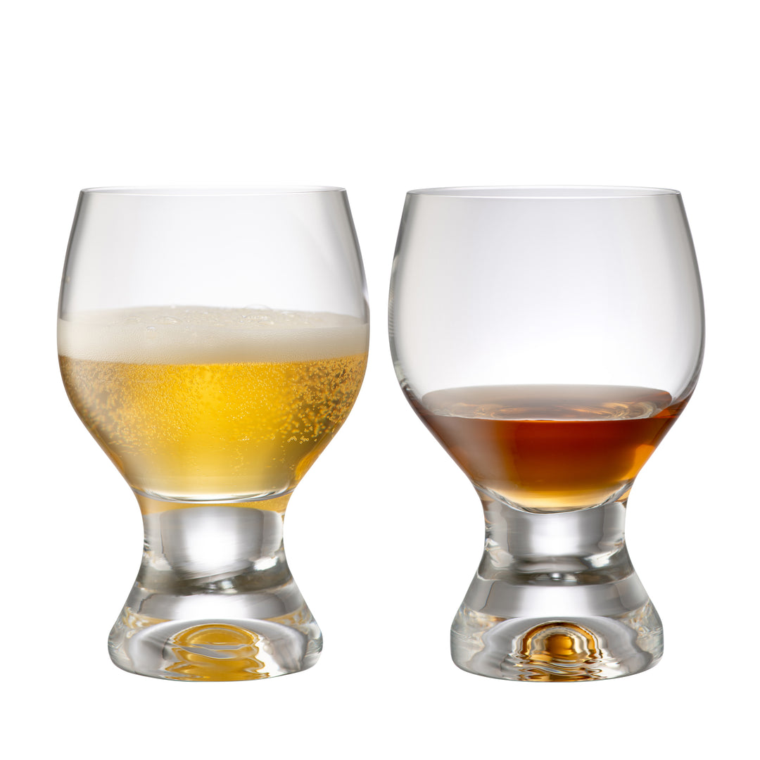 Galway Crystal Elegance Footed Tasting Pair