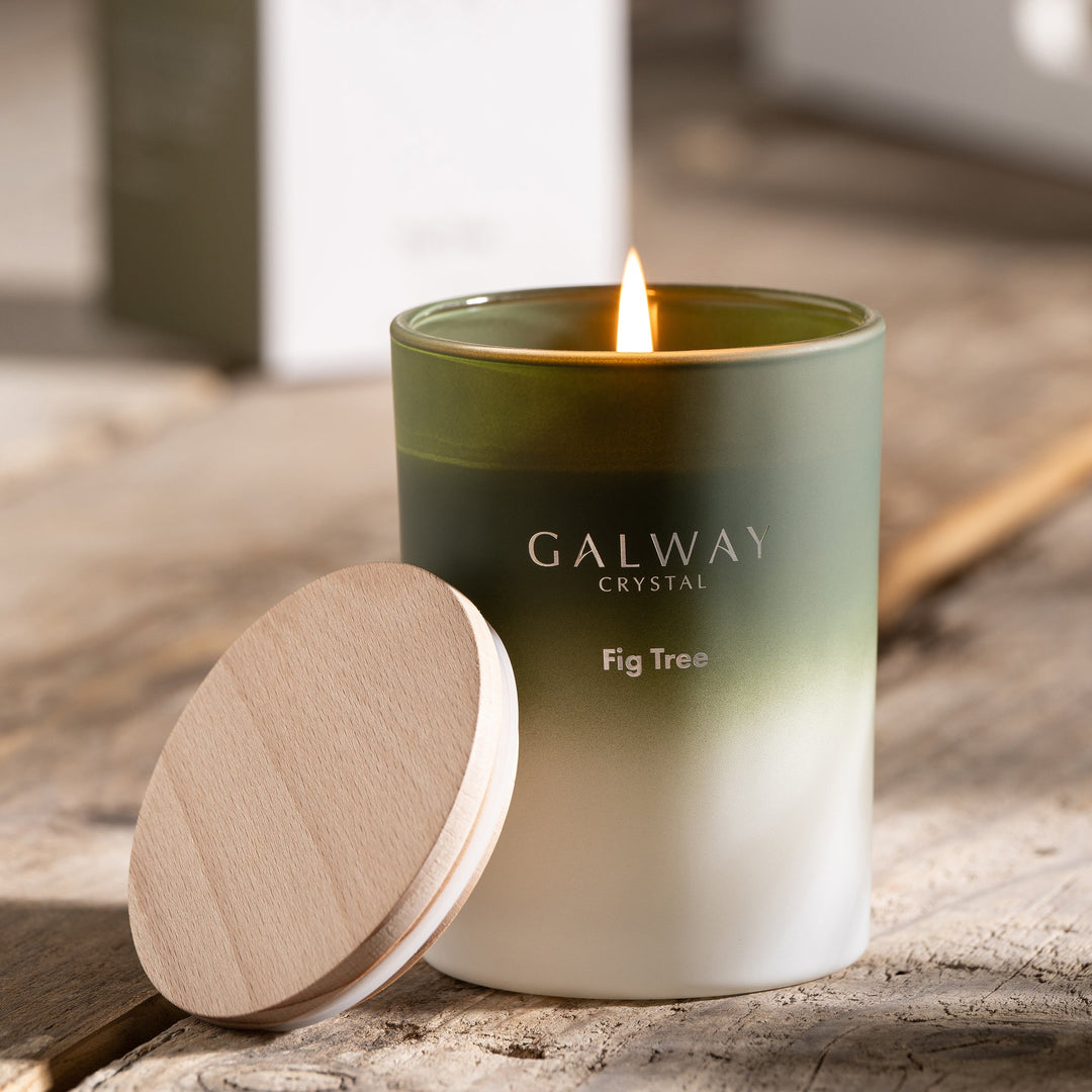 Galway Crystal Fig Tree Candle