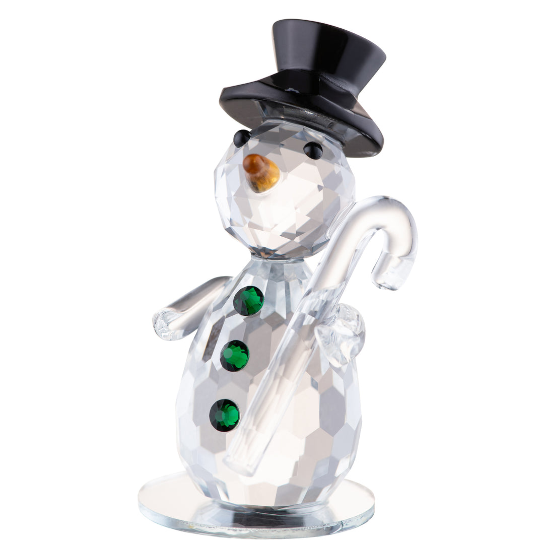 Galway Crystal Top Hat Snowman Figurine