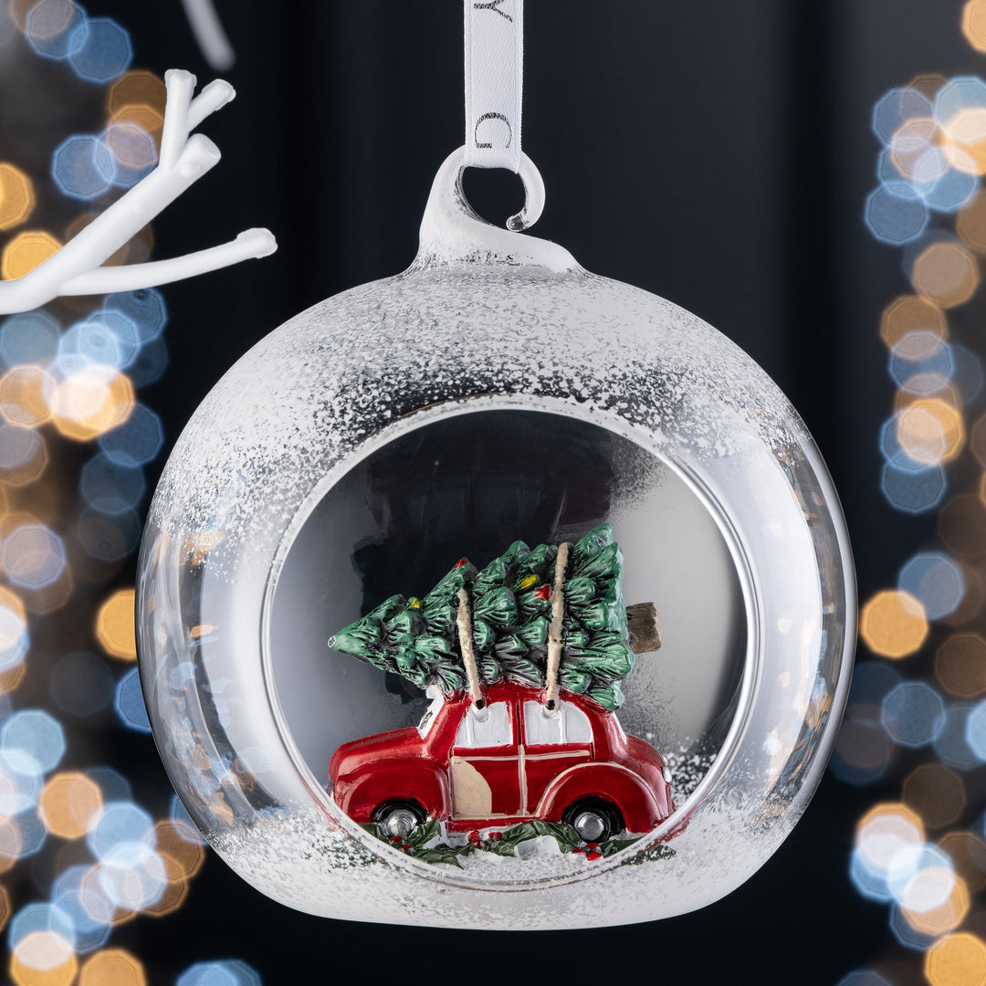 Galway Crystal Vintage Car Hanging Bauble
