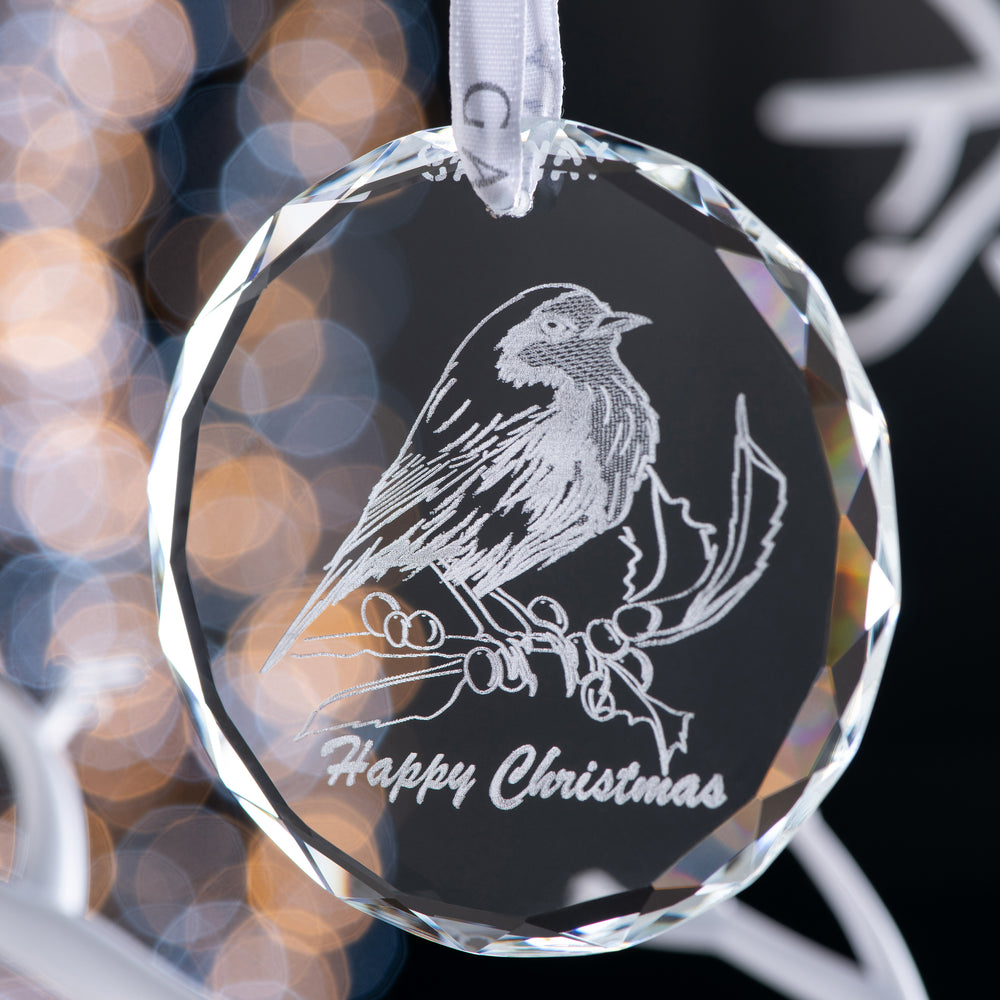 Galway Living Robin Round Ornament