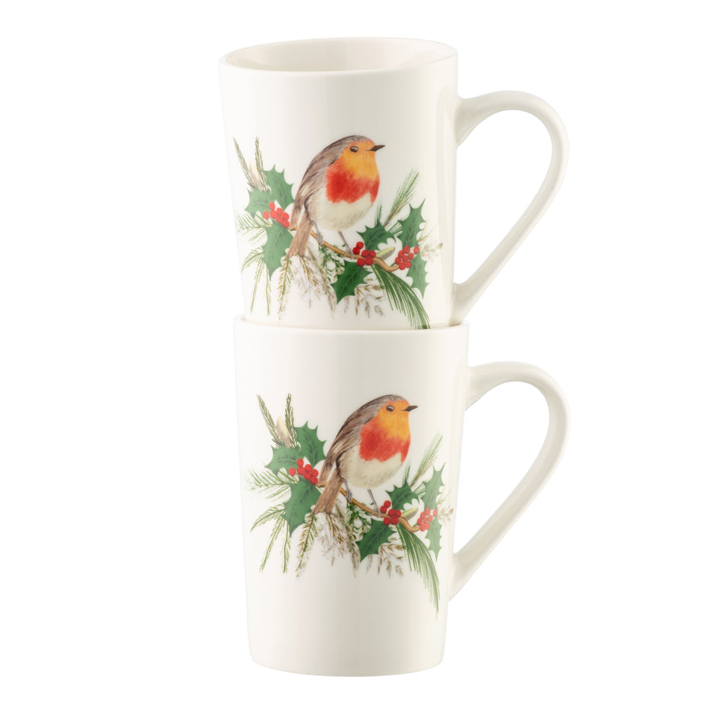 Aynsley Robin Latte Mugs Set of 2