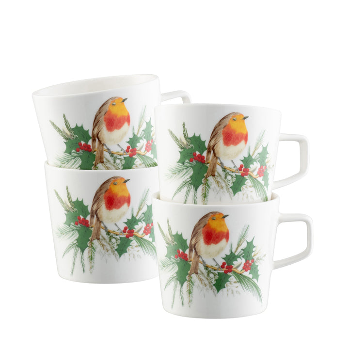 Aynsley Robin Mugs Set of 4