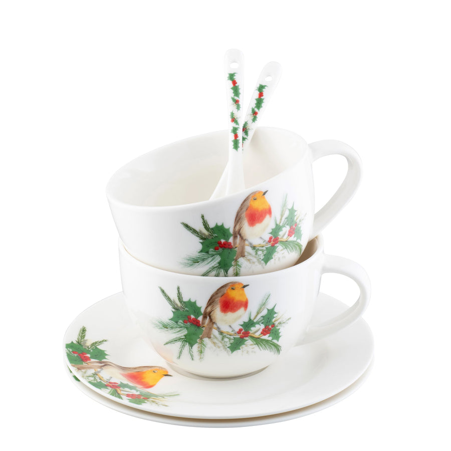 Aynsley Robin Cappuccino/Hot Chocolate Set