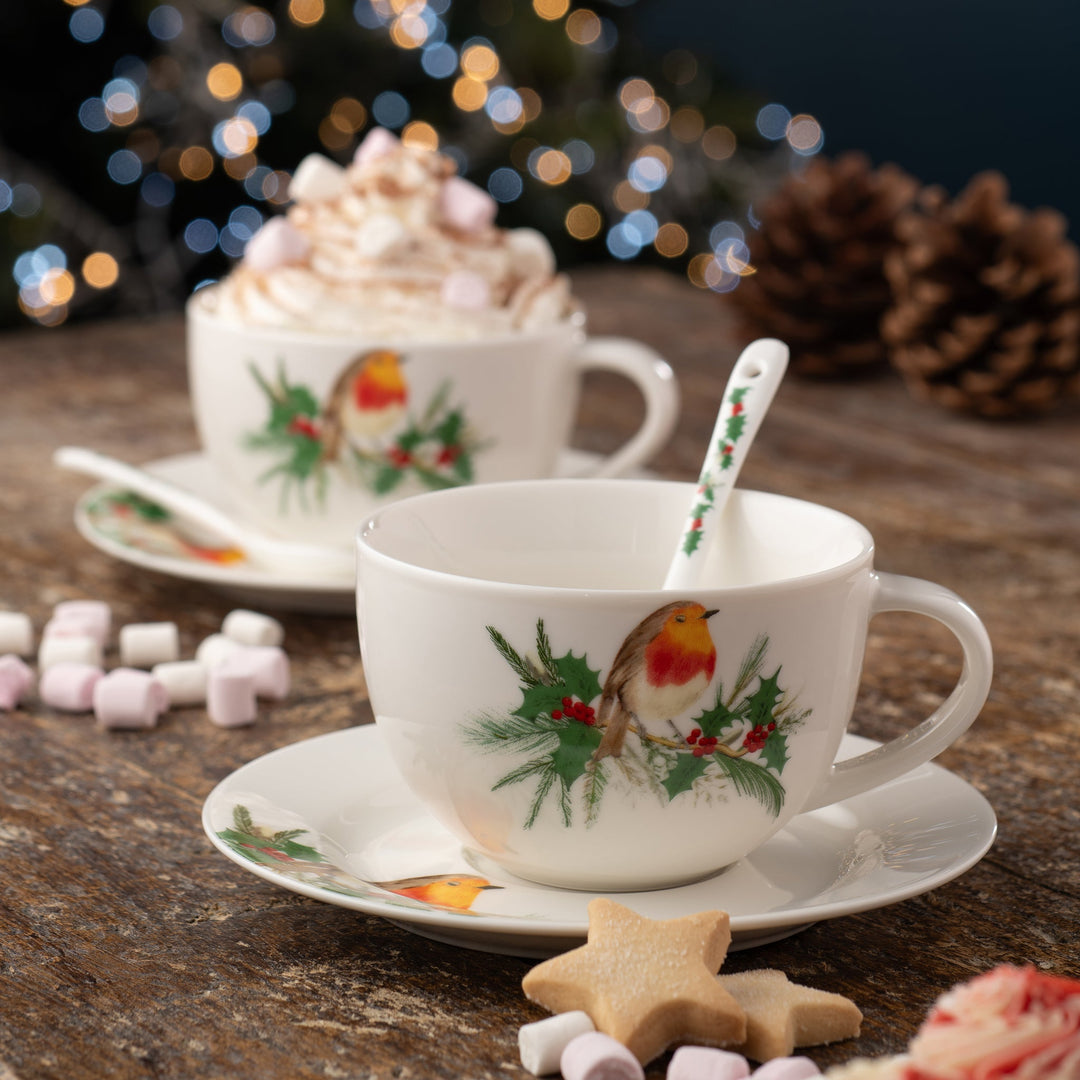 Aynsley Robin Cappuccino/Hot Chocolate Set