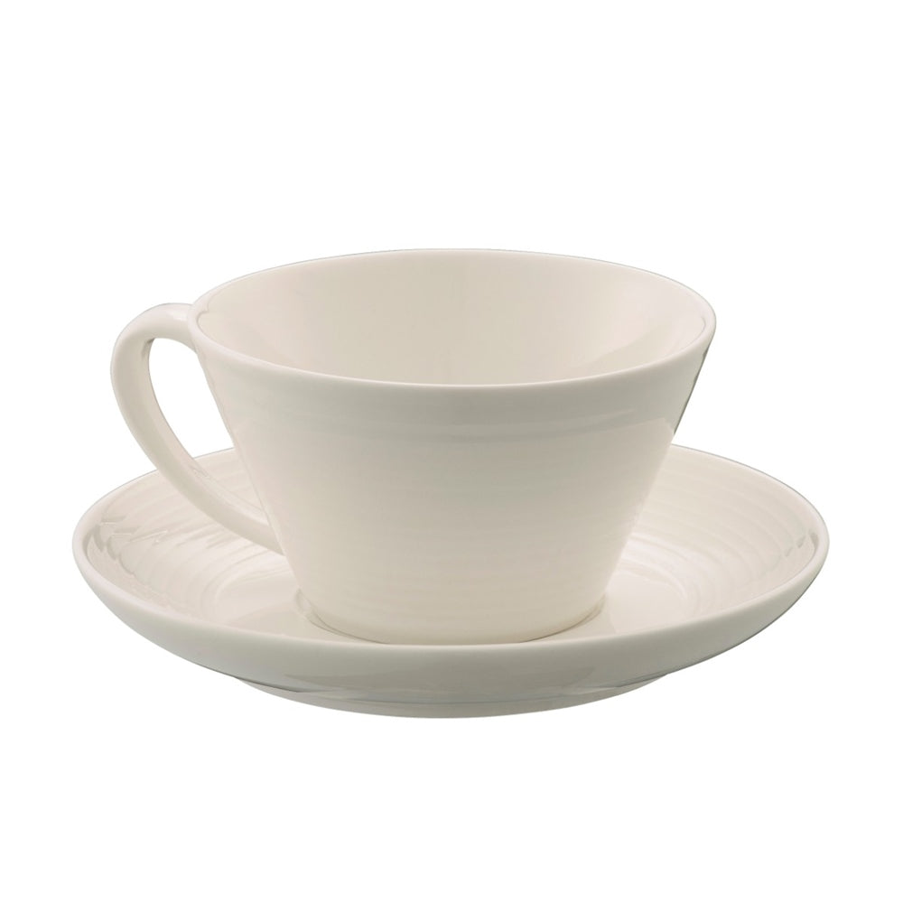 Belleek-Living-Ripple-Tea-Cup-and-Saucer-Set-of-4