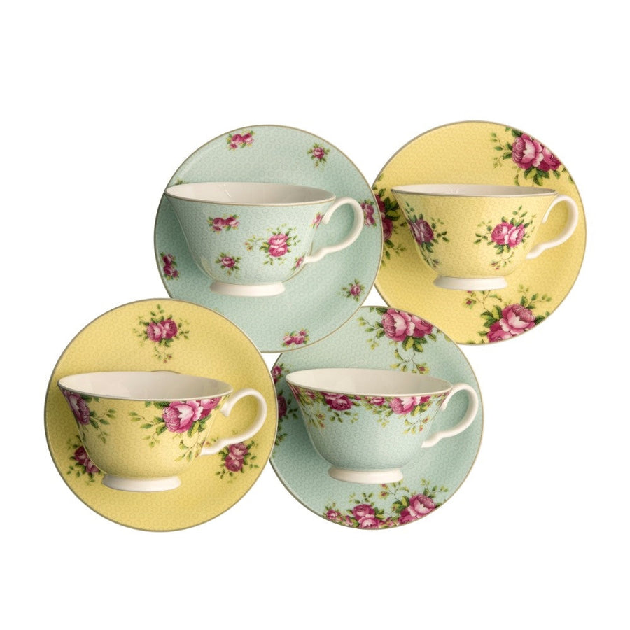 Aynsley-Archive-Rose-Tea-Cup-and-Saucer-Set