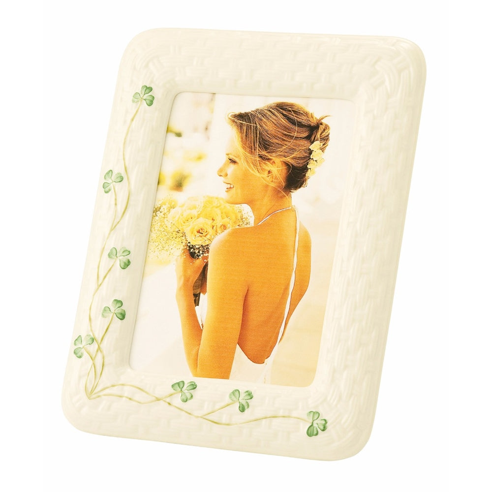 Belleek Classic Shamrock Photo Frame