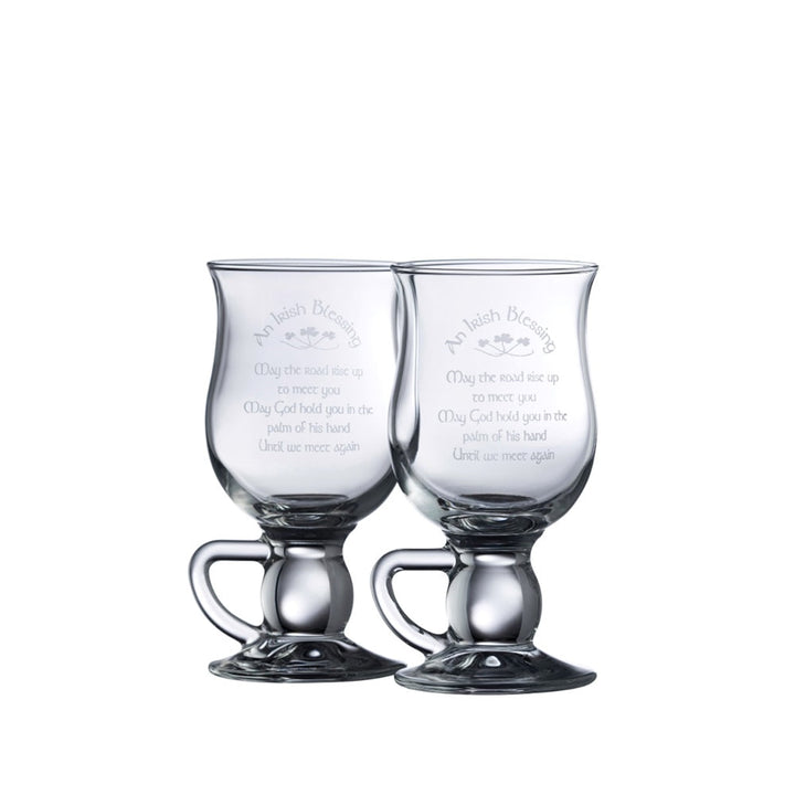 Galway Crystal Irish Blessing Latte Pair