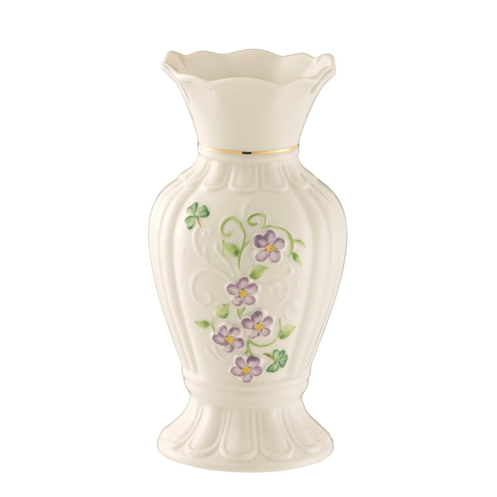 Belleek-Classic-Irish-Flax-7"-Vase