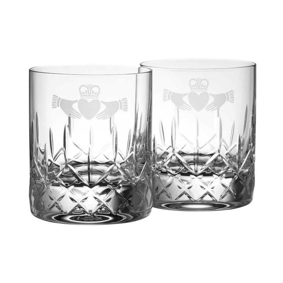 Galway Crystal Claddagh D.O.F. Pair