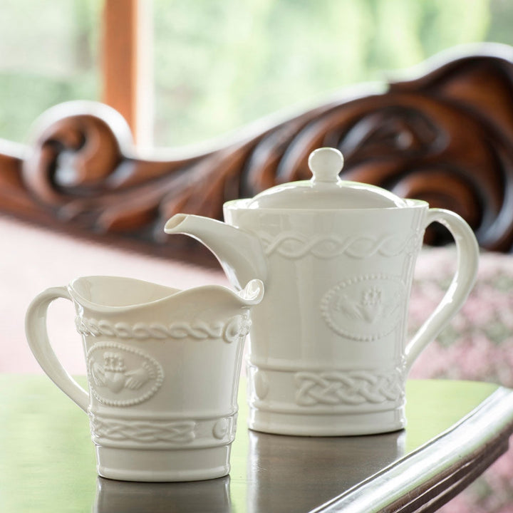 Belleek-Classic-Claddagh-Tea-Set