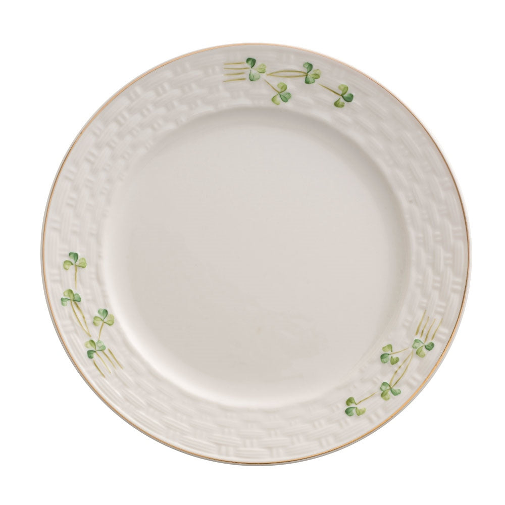 Belleek Classic 1880 - Gold Shamrock Salad Plate