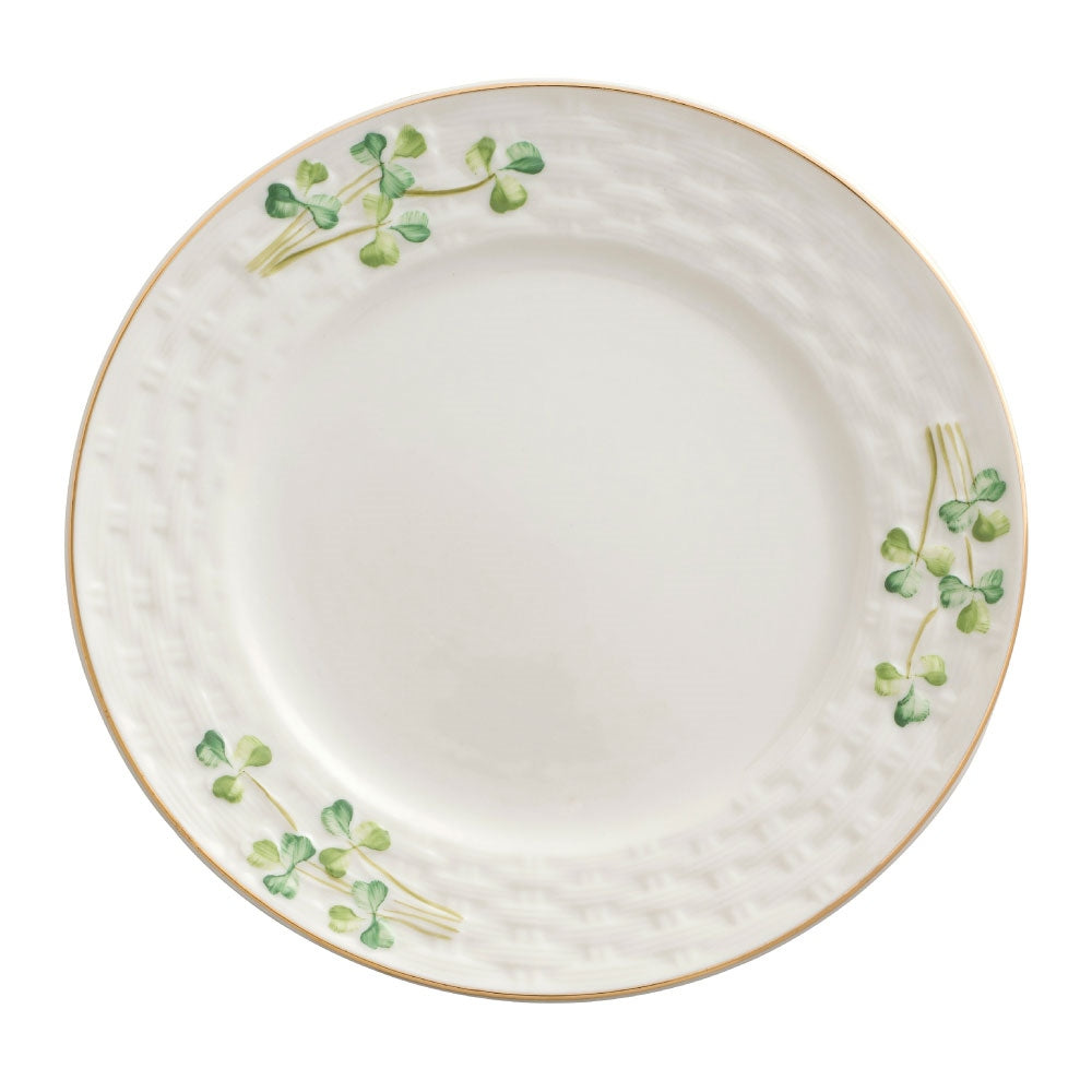 Belleek Classic 1880 - Gold Shamrock Side Plate