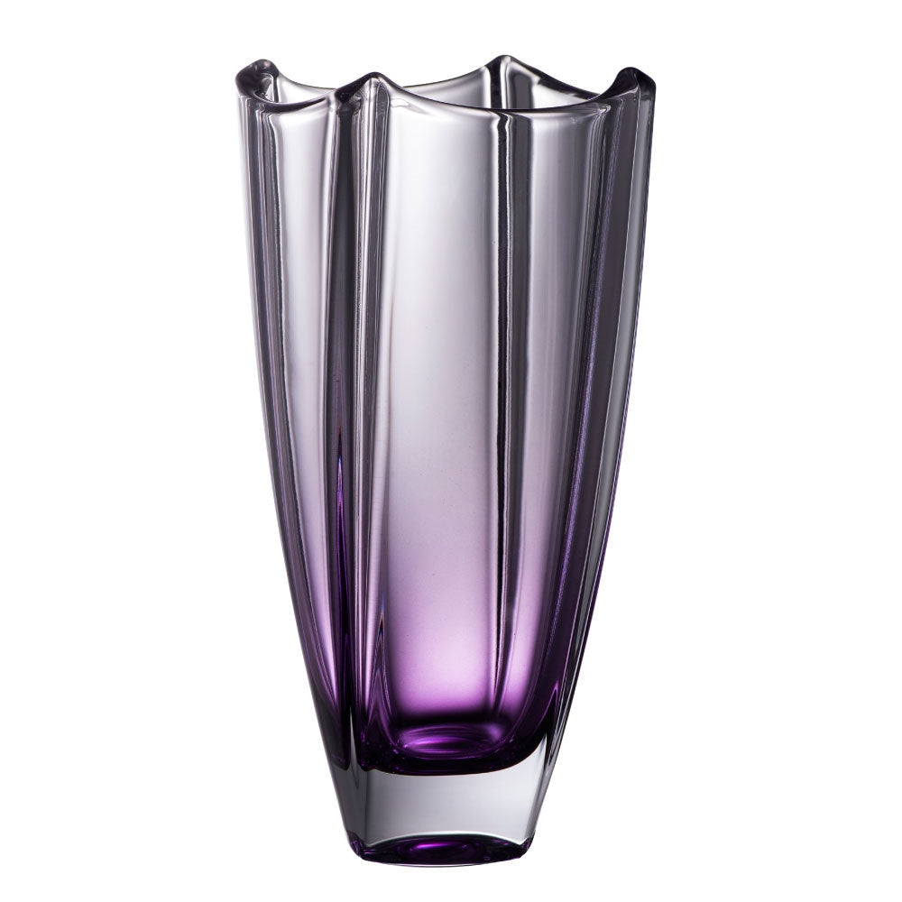 Galway-Crystal-Amethyst-Dune-10"-Square-Vase