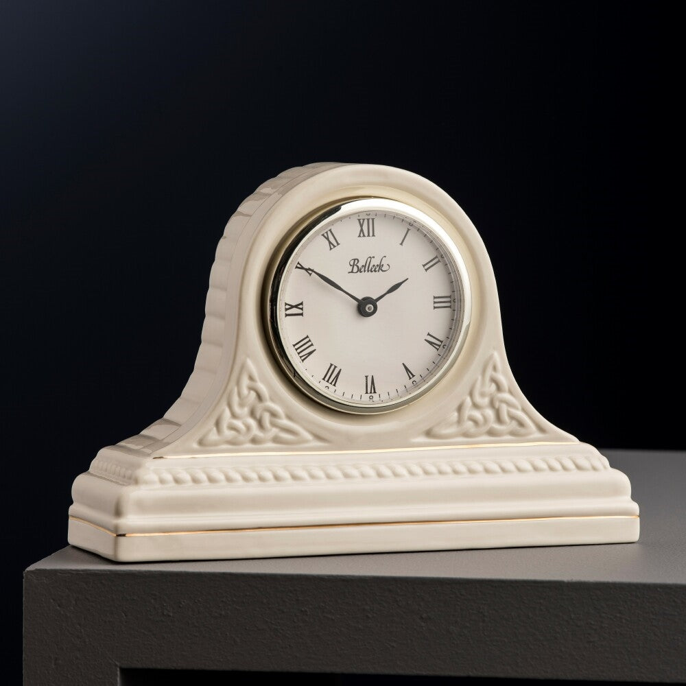 Belleek-Classic-Celtic-Mantel-Clock