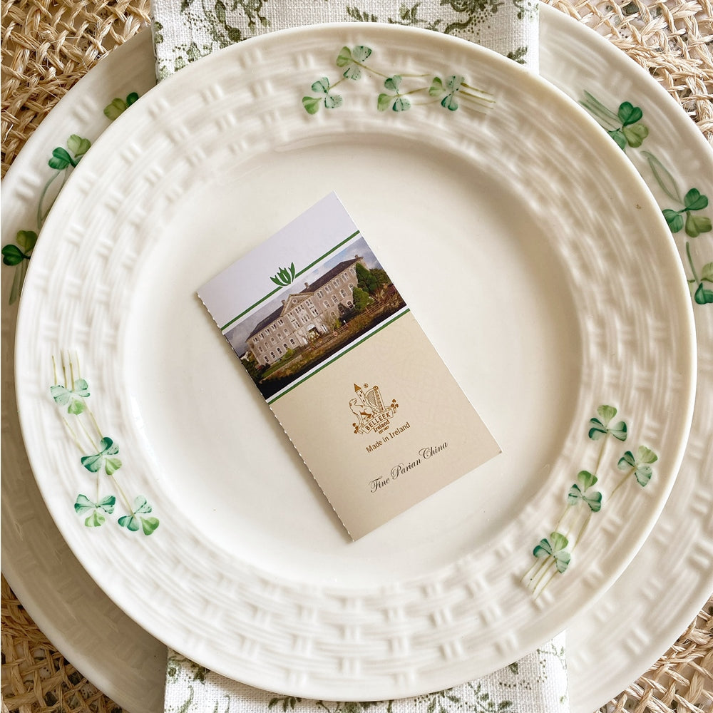 belleek classic shamrock 20 piece dining set