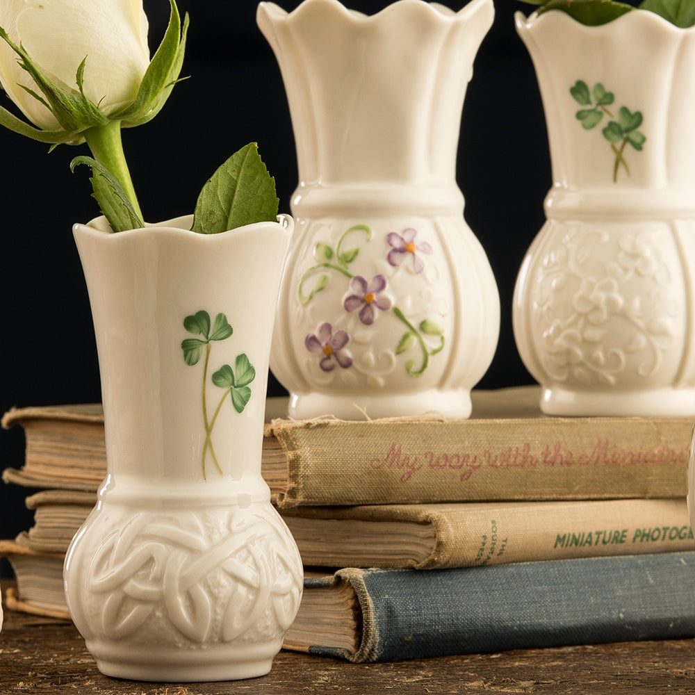 Belleek-Classic-Durrow-4"-Vase