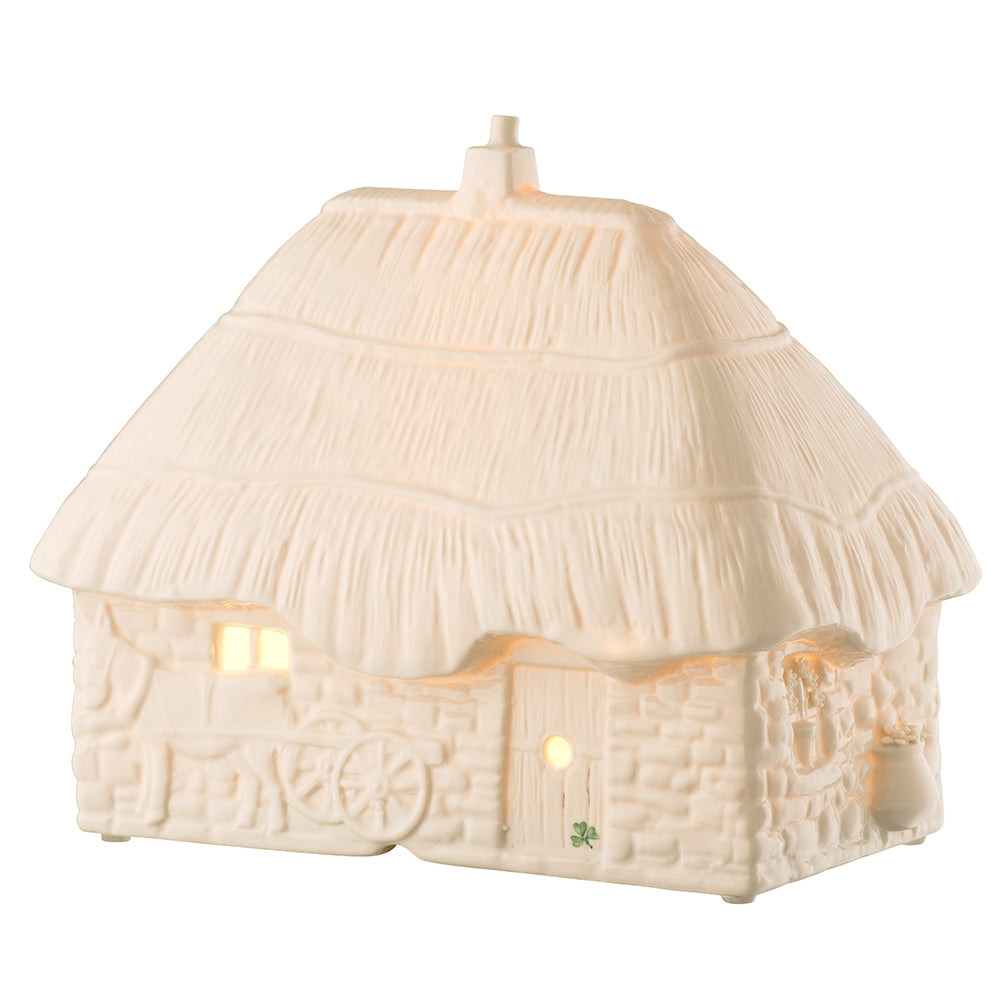 Belleek Classic Thatched Cottage Luminaire