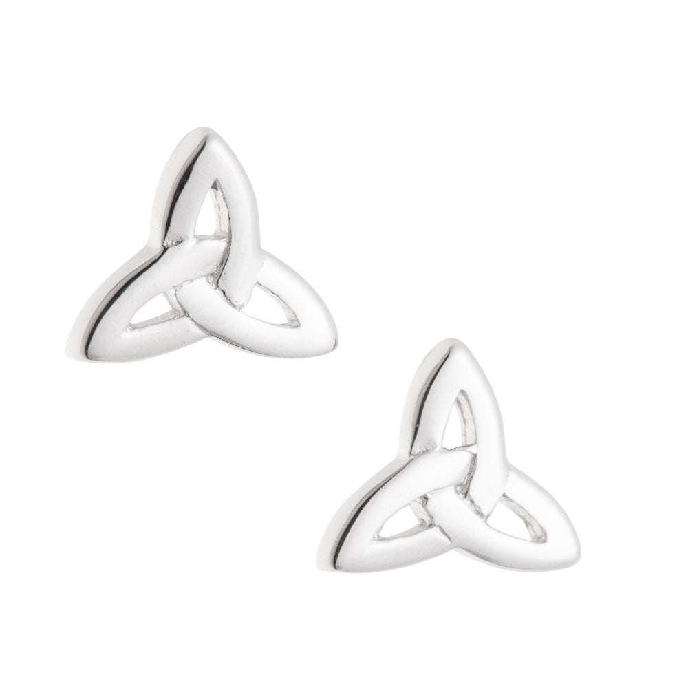 Galway-Crystal-Jewellery-Trinity-Knot-Sterling-Silver-Earrings