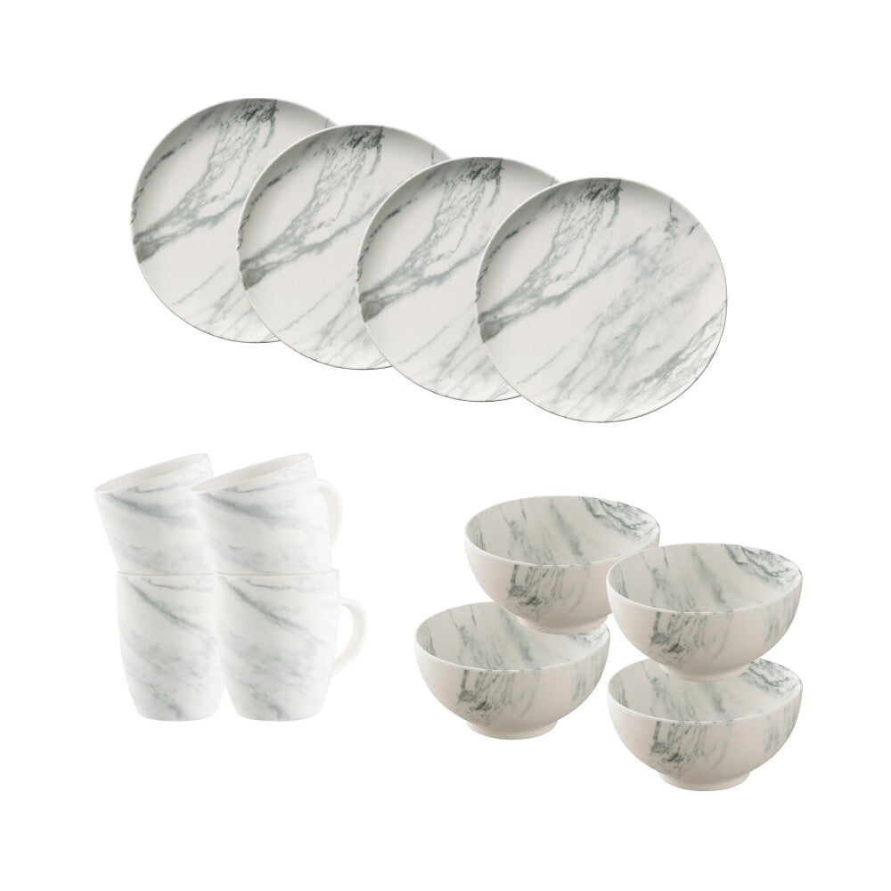 belleek living marble 12 piece set