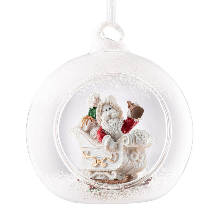 Galway Living Santa's Sleigh  Hanging Bauble Ornament