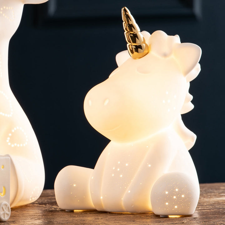 Belleek Living Unicorn Luminaire