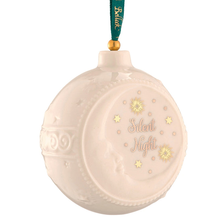 Belleek Classic Silent Night Bauble