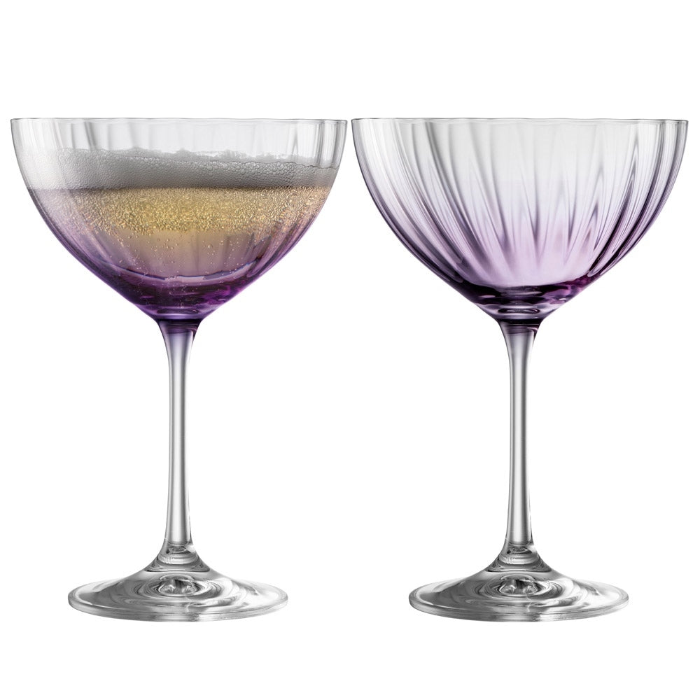 Galway Crystal Erne Glassware Set - Amethyst