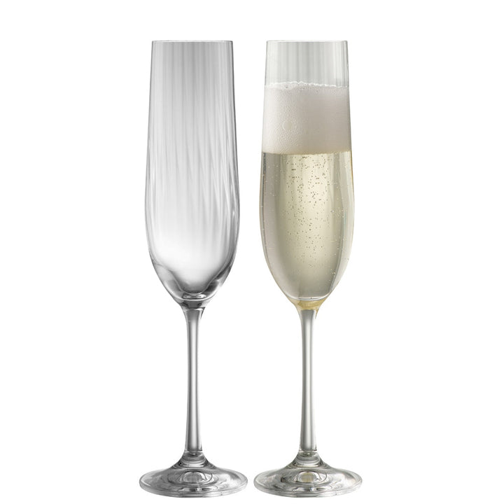 Galway Crystal Erne Champagne Flute Pair