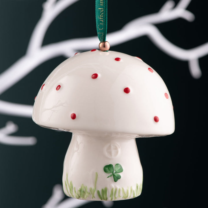 Belleek Classic Toadstool Hanging Ornament