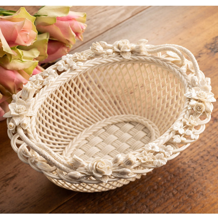 Belleek Classic HRH Platinum Jubilee Replica Basket